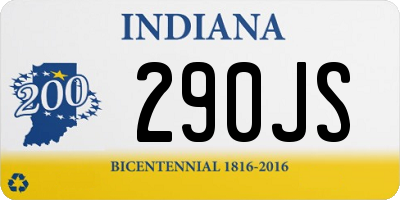 IN license plate 290JS