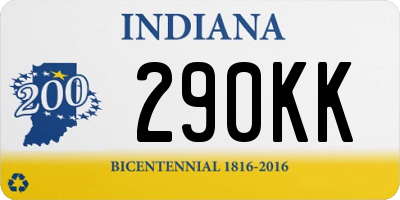 IN license plate 290KK