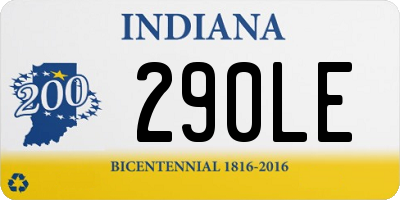 IN license plate 290LE