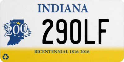 IN license plate 290LF