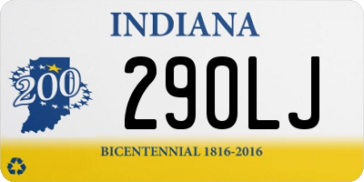 IN license plate 290LJ