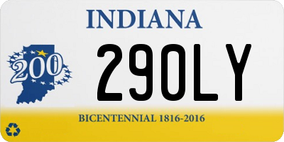 IN license plate 290LY