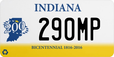 IN license plate 290MP