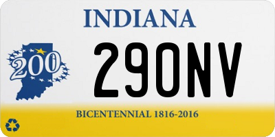 IN license plate 290NV