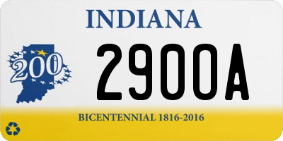 IN license plate 290OA