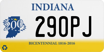IN license plate 290PJ