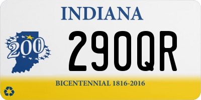 IN license plate 290QR