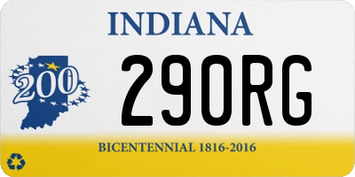 IN license plate 290RG