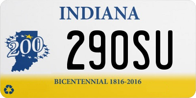 IN license plate 290SU