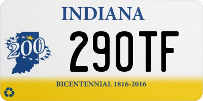 IN license plate 290TF