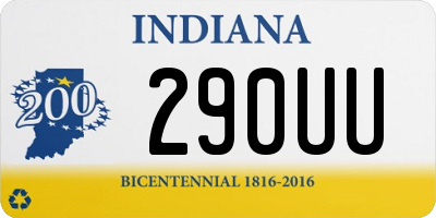 IN license plate 290UU