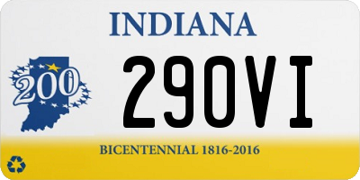 IN license plate 290VI