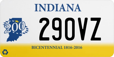 IN license plate 290VZ