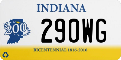 IN license plate 290WG
