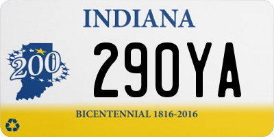 IN license plate 290YA