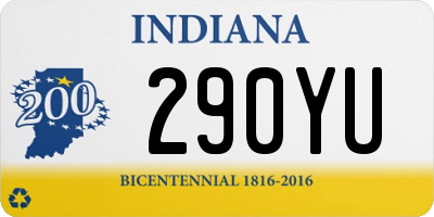 IN license plate 290YU