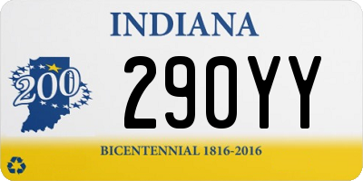 IN license plate 290YY