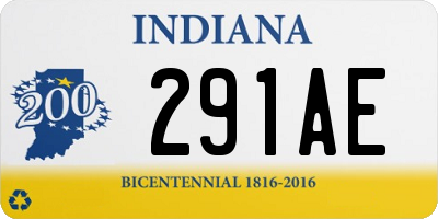 IN license plate 291AE