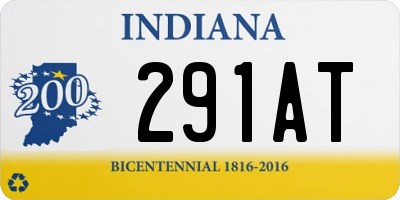 IN license plate 291AT