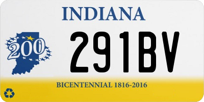 IN license plate 291BV