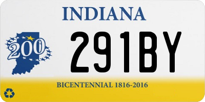 IN license plate 291BY