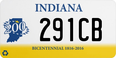 IN license plate 291CB