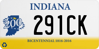 IN license plate 291CK