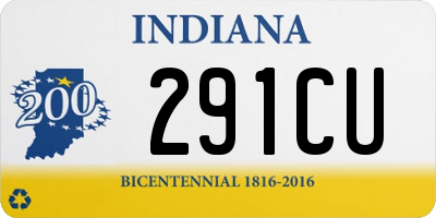 IN license plate 291CU