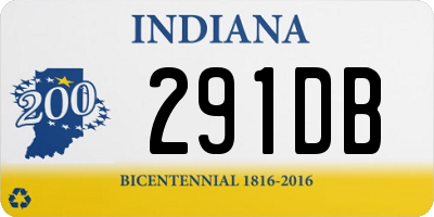 IN license plate 291DB