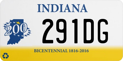 IN license plate 291DG