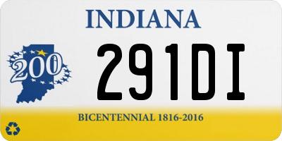 IN license plate 291DI