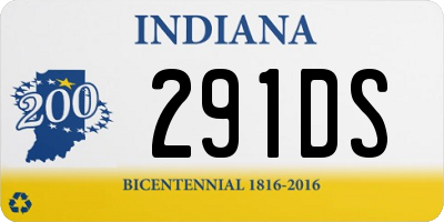 IN license plate 291DS