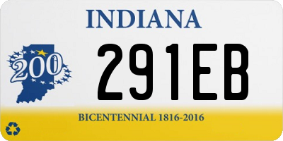 IN license plate 291EB