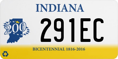 IN license plate 291EC