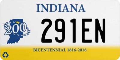 IN license plate 291EN