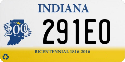 IN license plate 291EO