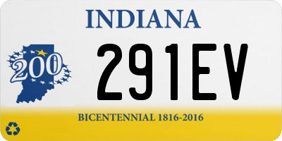 IN license plate 291EV