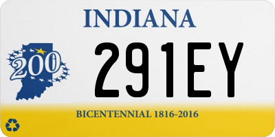 IN license plate 291EY