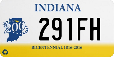 IN license plate 291FH