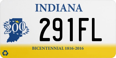 IN license plate 291FL