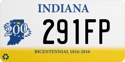 IN license plate 291FP