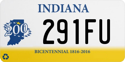 IN license plate 291FU