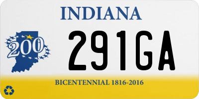 IN license plate 291GA