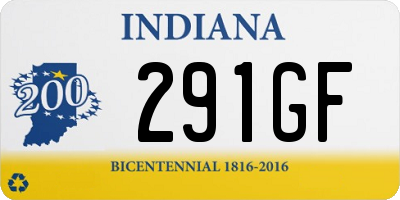 IN license plate 291GF