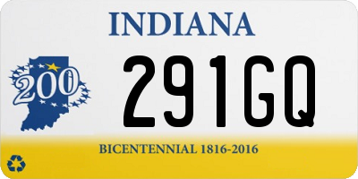 IN license plate 291GQ