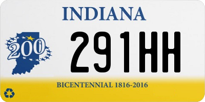 IN license plate 291HH