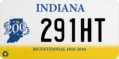 IN license plate 291HT