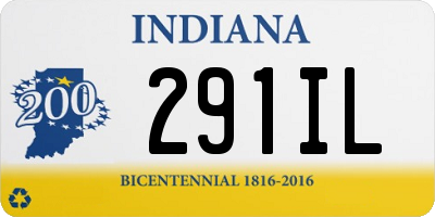 IN license plate 291IL