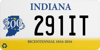 IN license plate 291IT