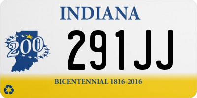 IN license plate 291JJ